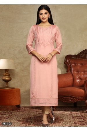 Pink Georgette /Chiffon Kurti 